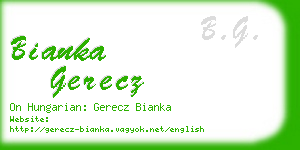 bianka gerecz business card
